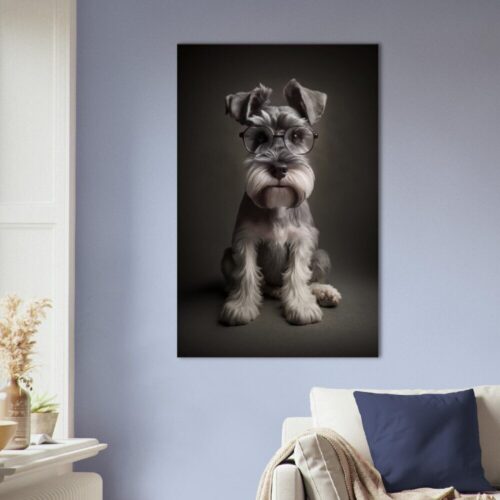Miniature Schnauzer With Glasses : Canine Class
