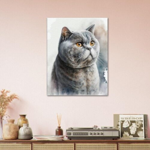 British Shorthair Prints : "Majestic Blue" British Shorthair Prints : "Majestic Blue"