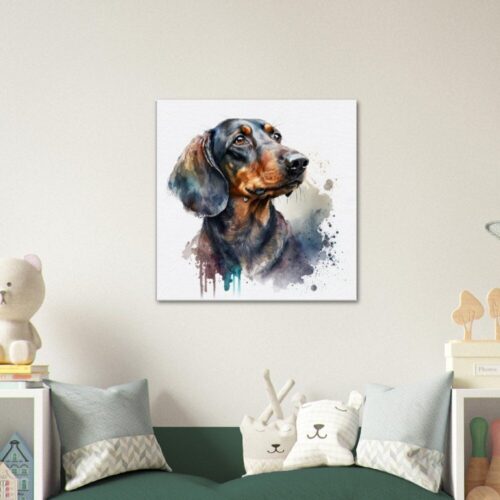 Dachshund Canvas Prints: Portrait of a Pup