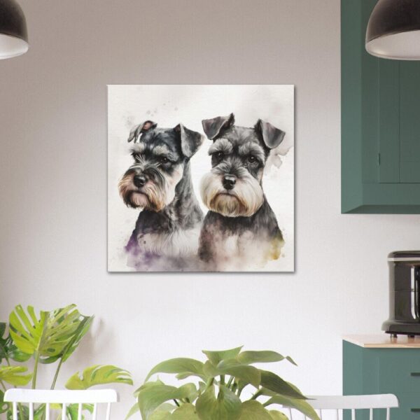 Two Miniature Schnauzer Prints