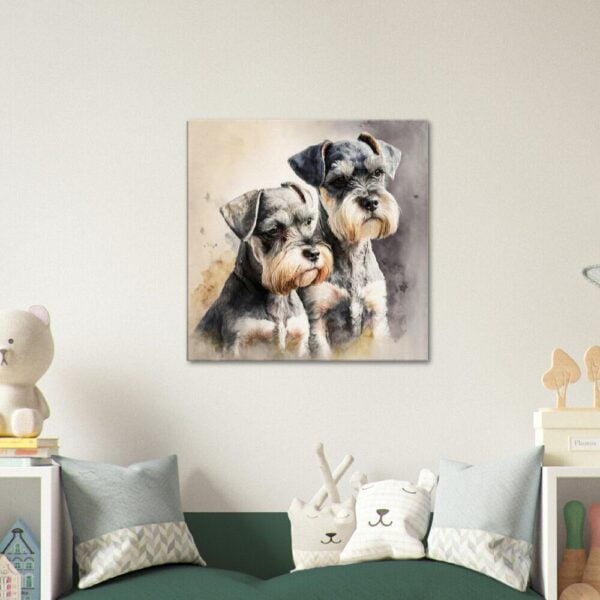 Two Miniature Schnauzer Prints Two Miniature Schnauzer Prints