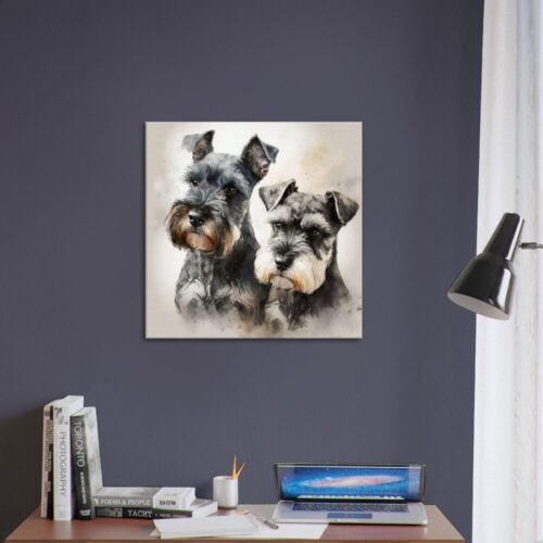 Two Miniature Schnauzer Prints