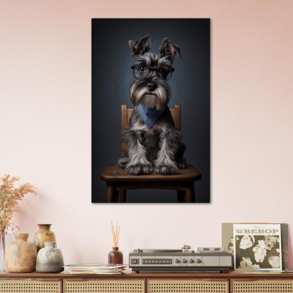 Miniature Schnauzer With Glasses : Bookish Buddy Miniature Schnauzer With Glasses : Bookish Buddy