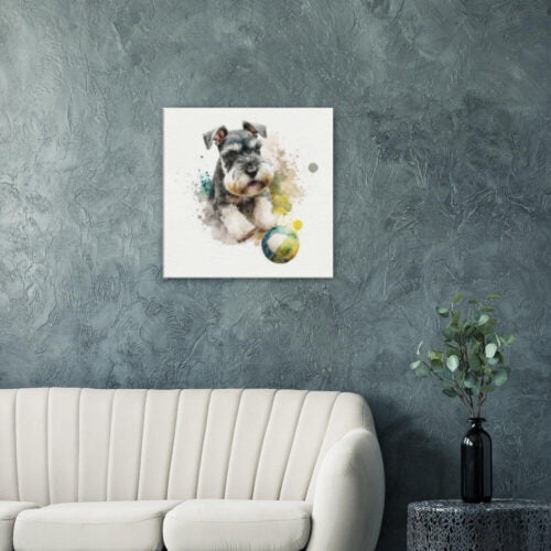 Miniature Schnauzer Playing : Joyful Jester