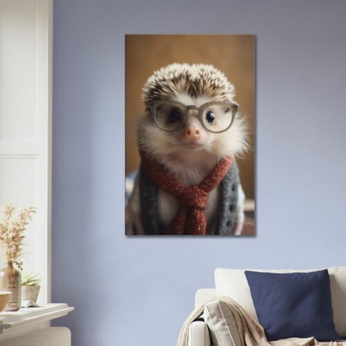 Digital Hedgehog Print : Hedgehog on a Mission Digital Hedgehog Print : Hedgehog on a Mission