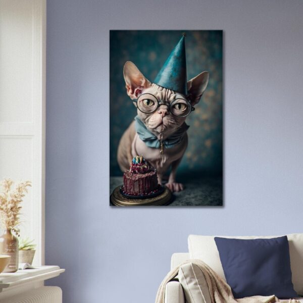 Sphynx Cat Art Print "The Dapper Baldy" Sphynx Cat Art Print "The Dapper Baldy"