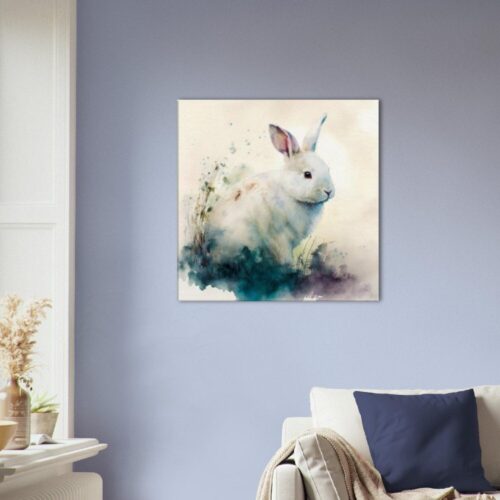 Rabbit Watercolour Art : Fuzzy and Fluff Rabbit Watercolour Art : Fuzzy and Fluff