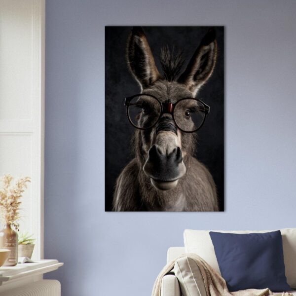 Donkey  "Four-Eyed Cuties" Premium Wall Art for donkey lovers, Available for Canvas, Poster or Frame Pictures