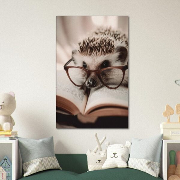 Hedgehog Canvas Wall Art