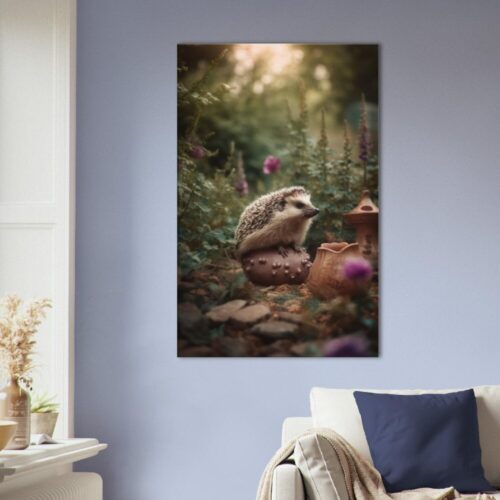 Digital Hedgehog Print :  Hedgehog Hijinks Scene Digital Hedgehog Print : Hedgehog Hijinks Scene