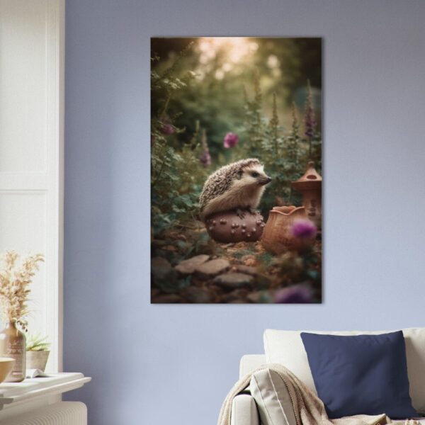 Digital Hedgehog Print : Hedgehog Hijinks Scene