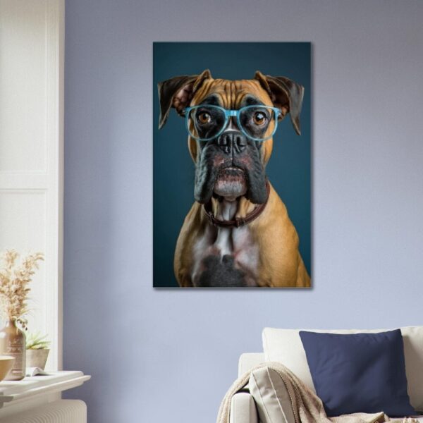 Boxer Dog Artwork Prints : Boxer Businessman