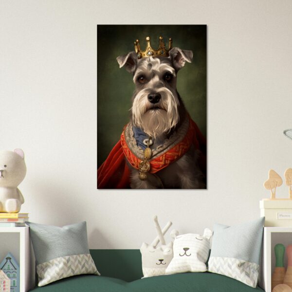 Royal Pooch: Canvas Print of a Majestic Dog Portrait #01 1 Royal Dog Pictures : Majestic Dog Portrait #01