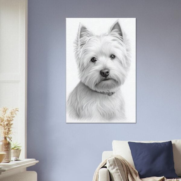 Westie Wall Hanging Art: #01 Westie Wall Hanging Art: #01