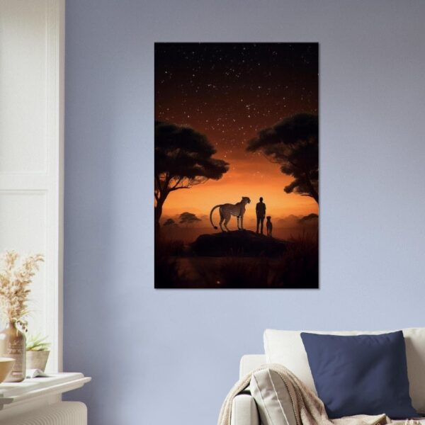 Cheetah Night Time Scene Artwork #06 - Stunning Canvas or Poster Print for Animal Lovers 1 Cheetah Night Time Scene Artwork #06 - Stunning Canvas or Poster Print for Animal Lovers