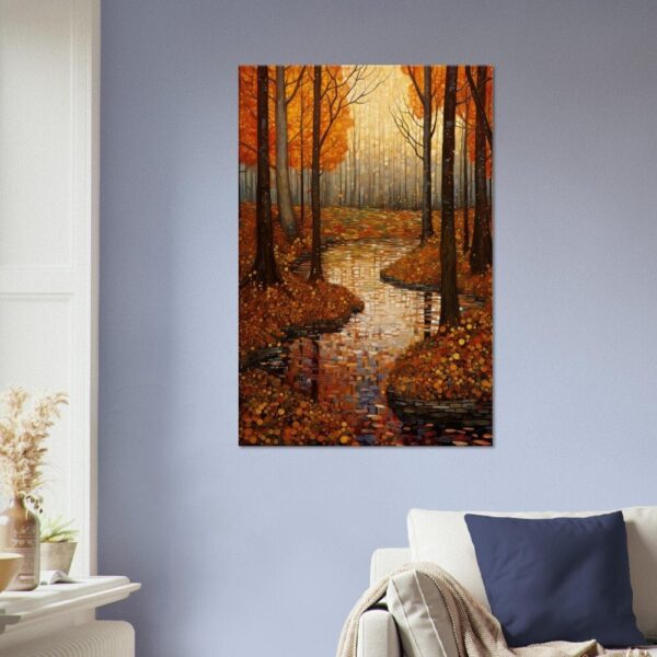 Autumnal Forest 01 : Gustav Klimt Style Canvas Print