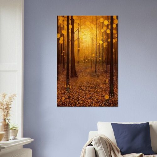 Mystical Forest 03 : Gustav Klimt Style Canvas Print 1 Mystical Forest 03 : Gustav Klimt Style Canvas Print