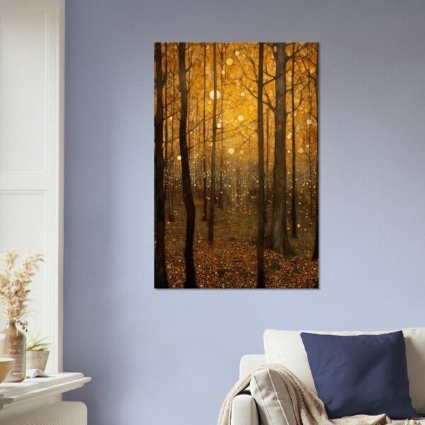 A Woodland Scene 07 : Gustav Klimt Style Canvas Print