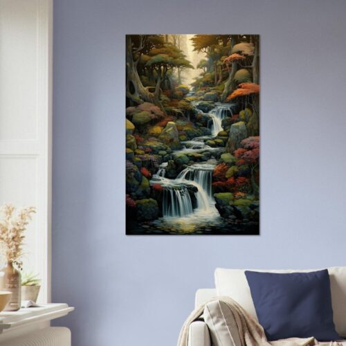 Woodland Glen 03 : Gustav Klimt Style Canvas Print Woodland Glen 03 : Gustav Klimt Style Canvas Print