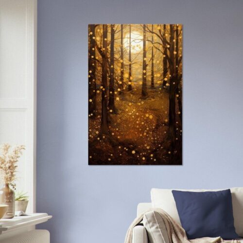 Mystical Forest 04 : Gustav Klimt Style Canvas Print 1 Mystical Forest 04 : Gustav Klimt Style Canvas Print