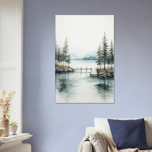 Minimalist Watercolour landscape 01 : Canvas Print