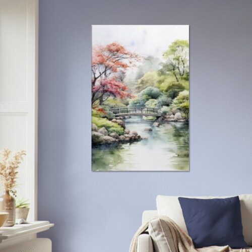Minimalist Watercolour landscape 11 : Canvas Print