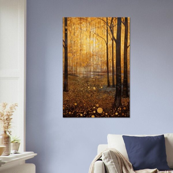 Moonlit Woodland 06 : Gustav Klimt Style Canvas Print Moonlit Woodland 06 : Gustav Klimt Style Canvas Print