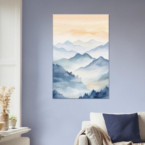 Minimalist Watercolour landscape 04 : Canvas Print