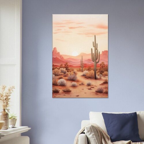 Minimalist Watercolour landscape 07 : Canvas Print