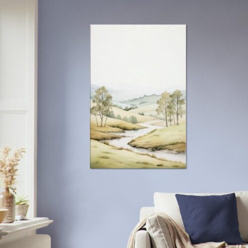 Minimalist Watercolour landscape 10 : Canvas Print