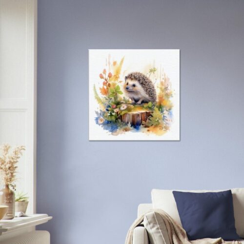Hedgehog Watercolour Wall Art Hedgehog Watercolour Wall Art