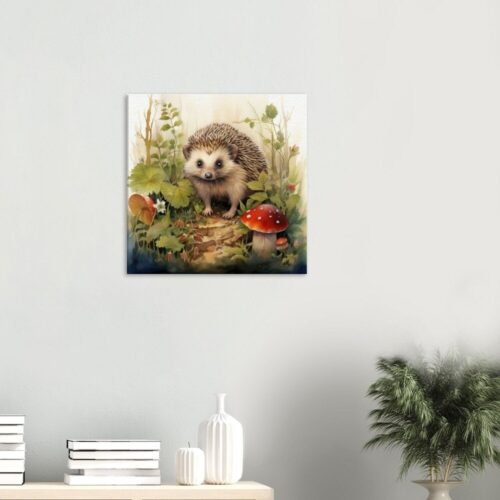 Garden Pictures Gift - Hedgehog Watercolour Wall Art Garden Pictures Gift - Hedgehog Watercolour Wall Art