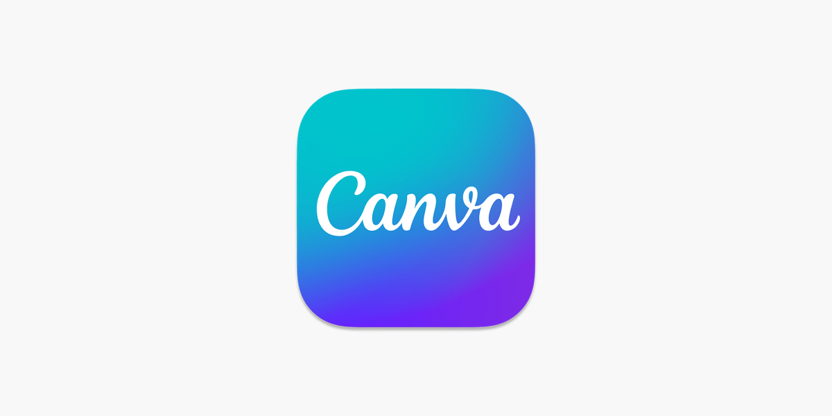 Canva and Affinity Photo app icon with a gradient background.