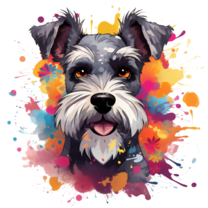 Miniature Schnauzer water colour