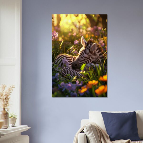 Cartoon Sleeping Zebra